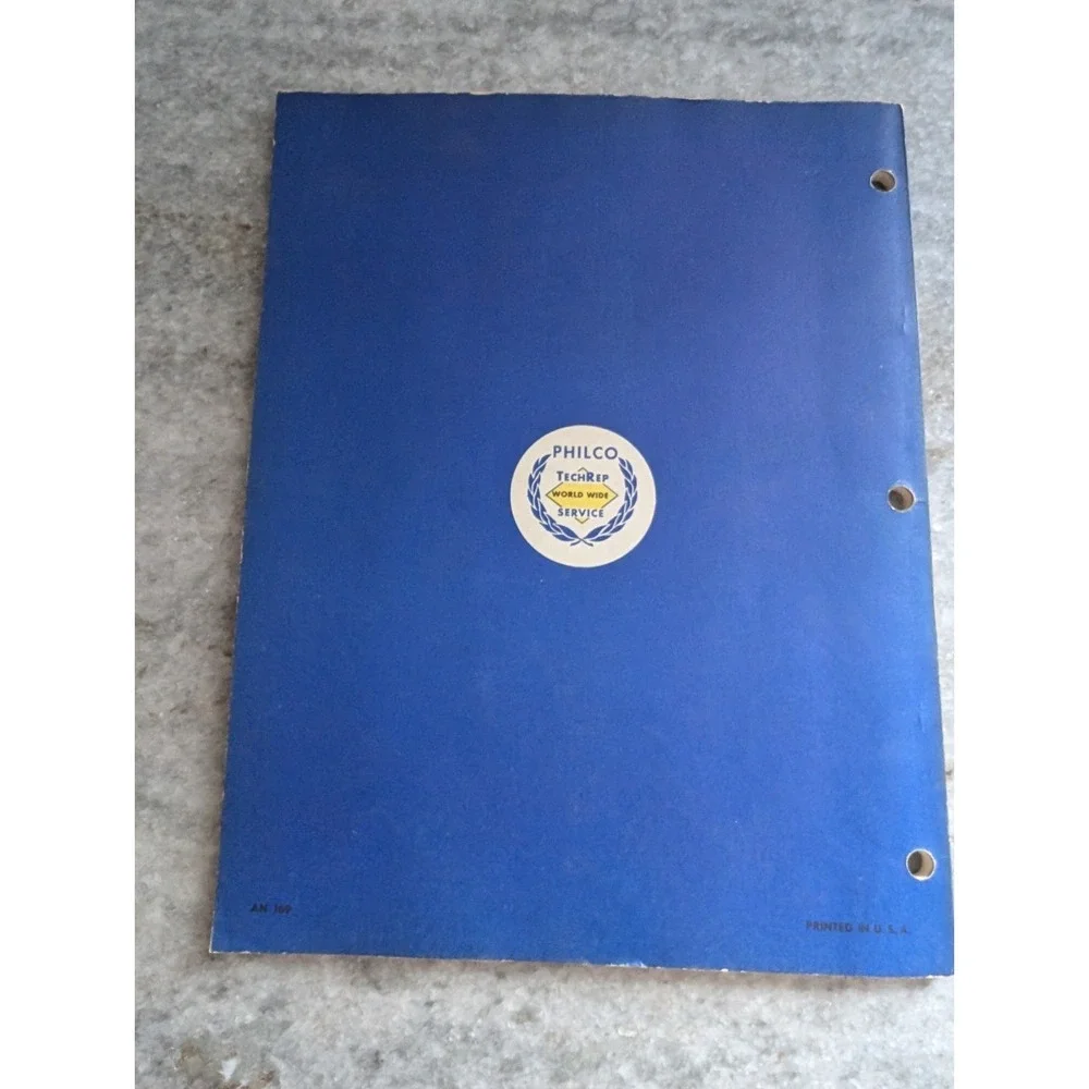 1951 Philco Training Manual Shop Practices TechRep Armed Forces Electronics VTG